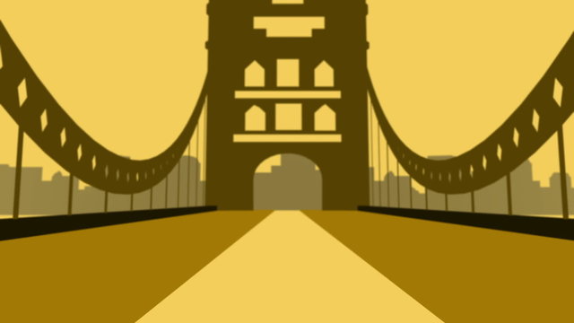 Catwalk Modal On Cartoon Bridge