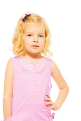 Portrait of young blond girl