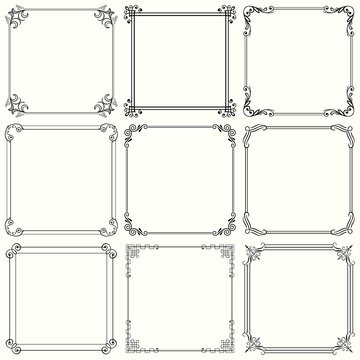 Decorative frames  (set 28)
