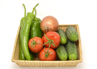 Vegetables, ingredients of gazpacho