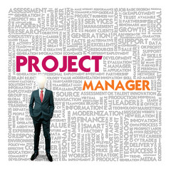 Business word cloud for business and finance concept, Project Ma