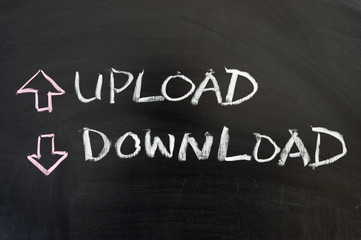 Fototapeta premium Upload and download