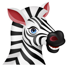 Zebra head cartoon