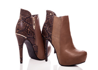 Shoes with high heels