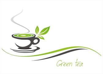 green tea, tea leaves , business logo design, India