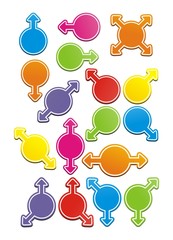 colorful circle with arrow