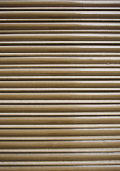Red metal shutter