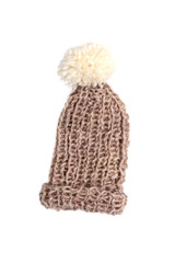 Braune Strickmütze, wooly hat