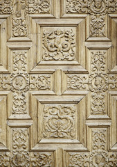 Carved wooden doors
