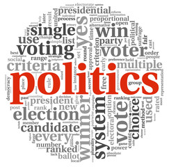 Plitics and vote concept