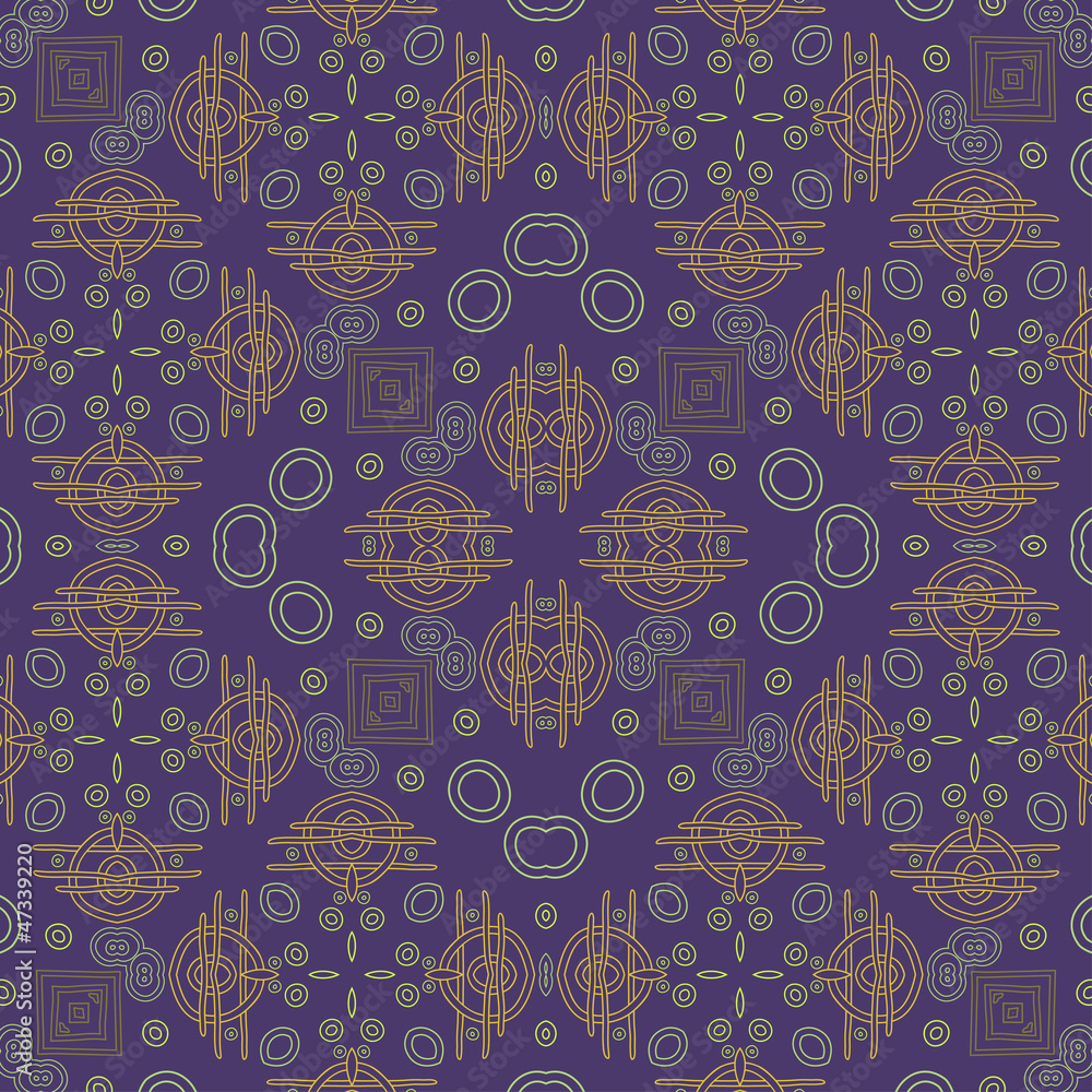 Aufkleber seamless colorful retro pattern background