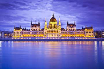 Parliament, Budapest, Hungary at night