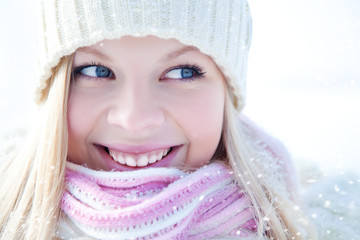 Woman in winter