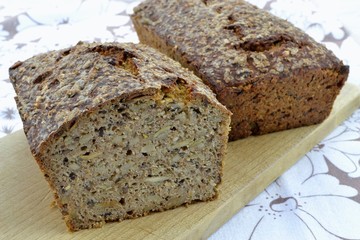 wholemeal bread baked at home