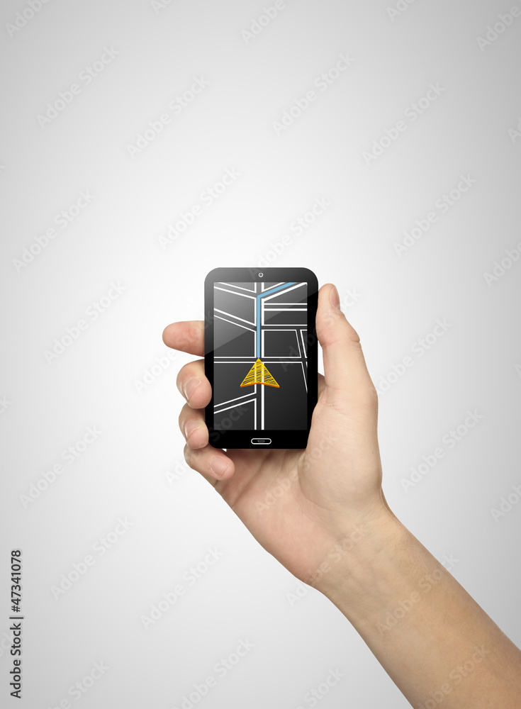 Poster phone with map