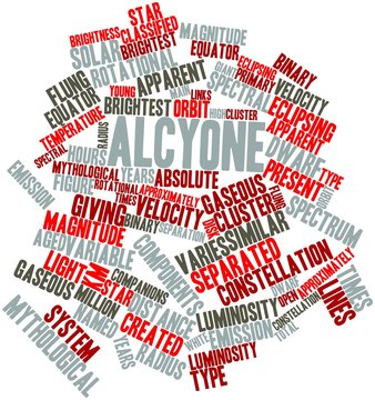 Word cloud for Alcyone