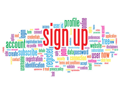 "SIGN UP" Tag Cloud (register subscribe join apply click here)