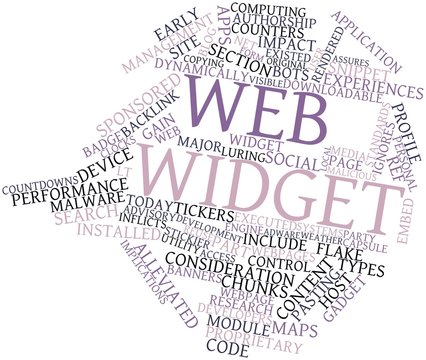 Word cloud for Web widget