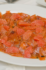 Salmone e arance
