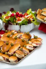 Fotobehang Assortiment Panini a buffet  © viappy