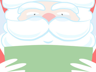 Santa reading paper