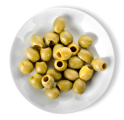 Olives in a plate