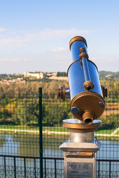 Binoculars, observation platform