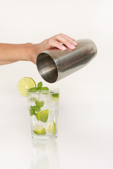 Mojito mit Shaker