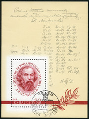 USSR - 1969: shows D.I. Mendeleev (1834-1907)