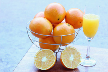 Orange juice and citrus fruits