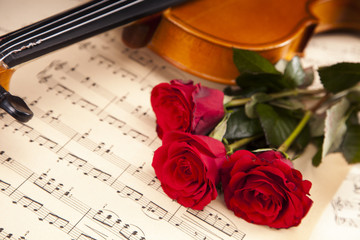 Fototapeta premium Valentines and music!