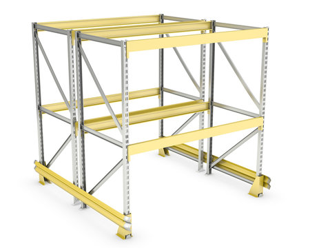 Double sided pallet rack