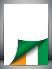 Ireland Country Flag Turning Page