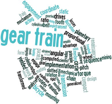 Word cloud for Gear train