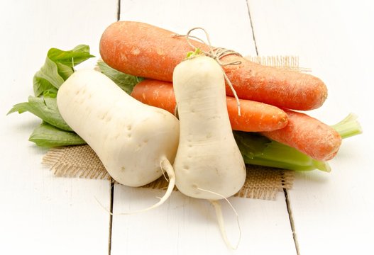 Zanahorias,nabos y puerro