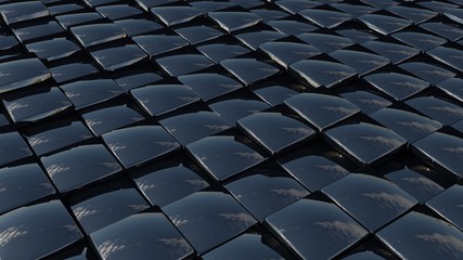 background made of shiny glossy tiles
