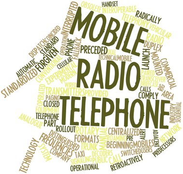 Word cloud for Mobile radio telephone