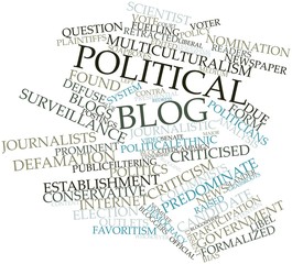 Word cloud for Political blog