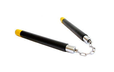 Nunchaku on white background