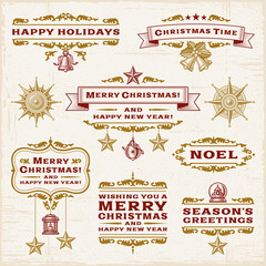 Vintage Christmas Labels