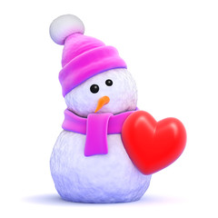 Snowman is very romantic