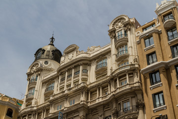 Fototapeta na wymiar Street View Madryt