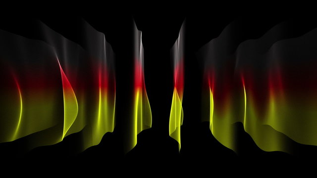 wonderful german color flags video animation - loop HD