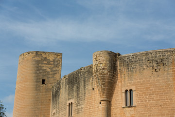 Bellver Castle Castillo tower in Majorca at Palma de Mallorca Ba