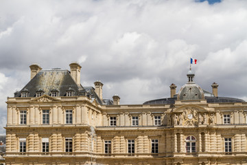 Obraz premium Facade of the Luxembourg Palace (Palais de Luxembourg) in Paris,