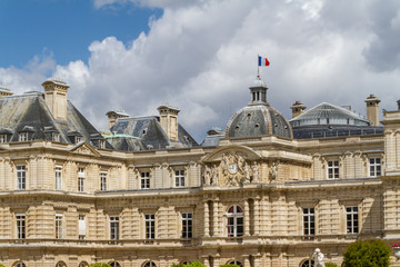 Obraz premium Facade of the Luxembourg Palace (Palais de Luxembourg) in Paris,