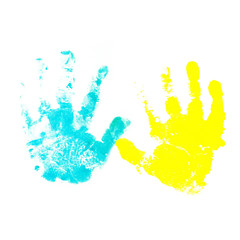 child hand prints