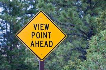 View Point Ahead Sign