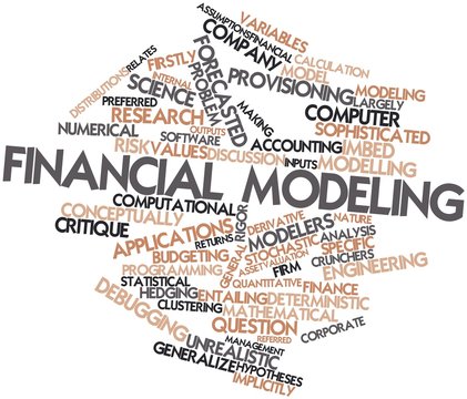 Word cloud for Financial modeling