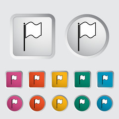 Fototapeta premium Flag icon.